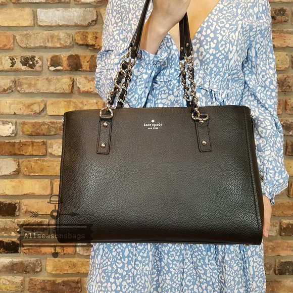 KATE SPADE Andee Leather Cobble Hill Tote Black - Picture 6 of 14